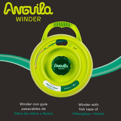 Anguila Max - Kabelführung + Universaltrommel - Glasfaserverstärkt + Nylon - Gemischte Klemmen - Far