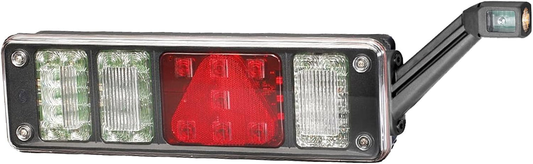HELLA - Heckleuchte - Hybrid - 24V - Anbau/geschraubt - Lichtscheibenfarbe: glasklar - Stecker: Easy