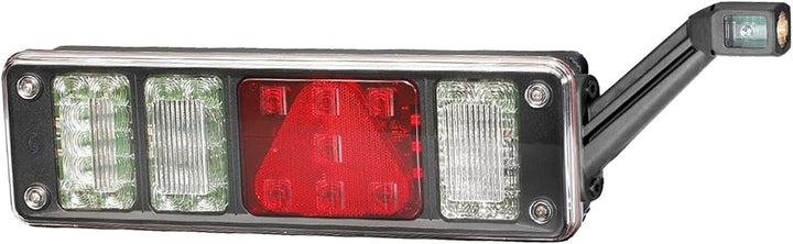 HELLA - Heckleuchte - Hybrid - 24V - Anbau/geschraubt - Lichtscheibenfarbe: glasklar - Stecker: Easy