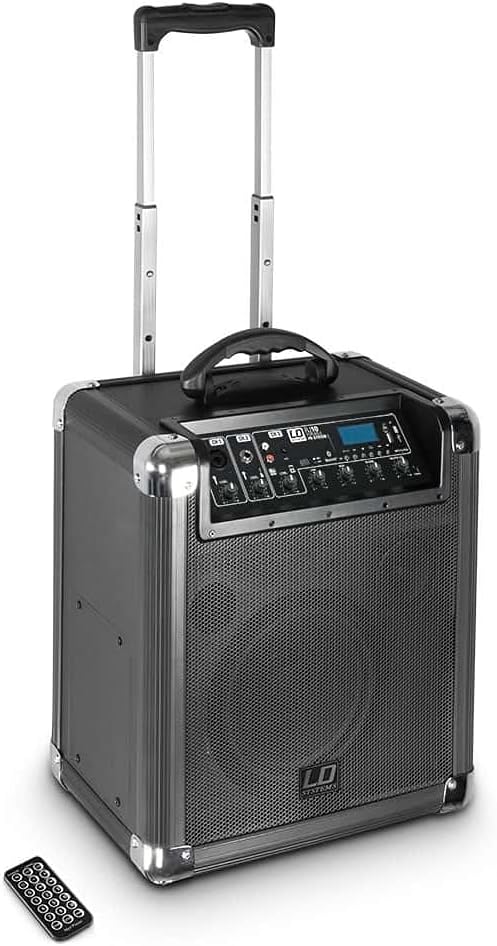 LD Systems Roadjack 10 - Batteriegespeister Bluetooth-Lautsprecher mit Mixer, schwarz