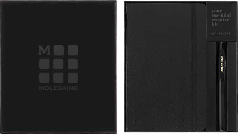Moleskine x Kaweco - Klassisches Hardcover-Notizbuch und Nachfüllbarer Tintenroller aus ABS-Kunststo