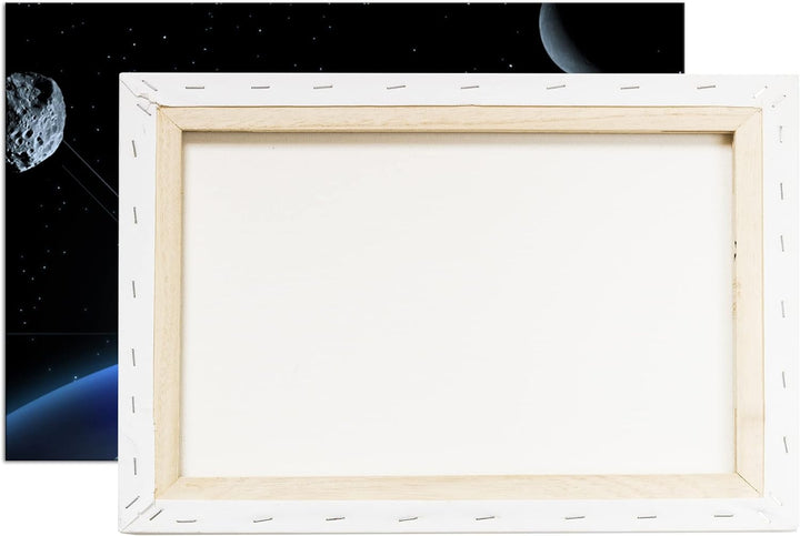 deyoli Raumschiff auf Entdeckungsreise Format: 80x60 als Leinwandbild, Motiv fertig gerahmt auf Echt
