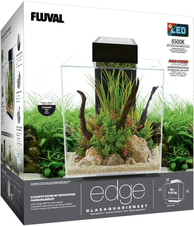 Fluval Edge 2.0 Aquarium, 46L, schwarz, 1 Stück (1er Pack) schwarz 1 Stück (1er Pack), schwarz 1 Stü