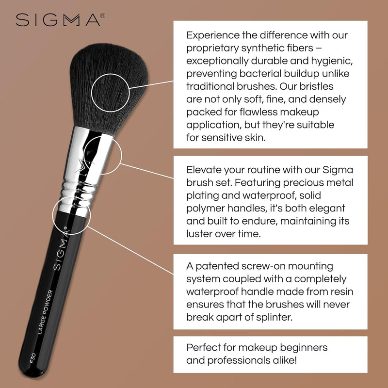 Sigma Beauty Make Me Classy Makeup Brush Set 7 - Tragbare Pinsel Set für Foundation, Puder, Konturen