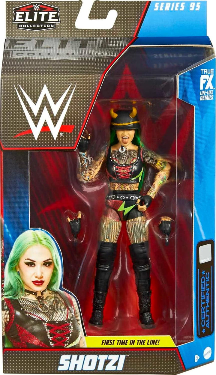 Mattel WWE Shotzi Elite Collection Actionfigur, 15,2 cm, bewegliches Sammlerstück, Geschenk für WWE-