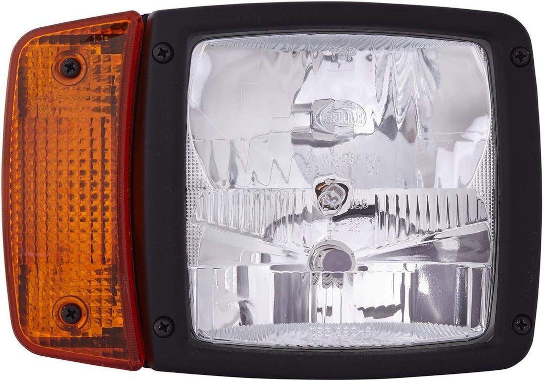 HELLA - Hauptscheinwerfer - 12V - Anbau - Lichtscheibenfarbe: gelb - Stecker: AMP - rechts - 1SA 996