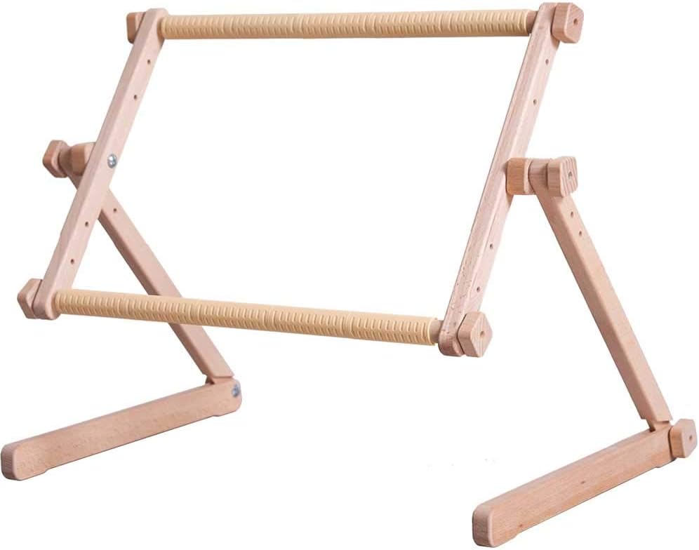 Stickständer für Tisch und Couch Main mit Stickrahmen 20x24 cm, Holz, verstellbar, 20x24 cm