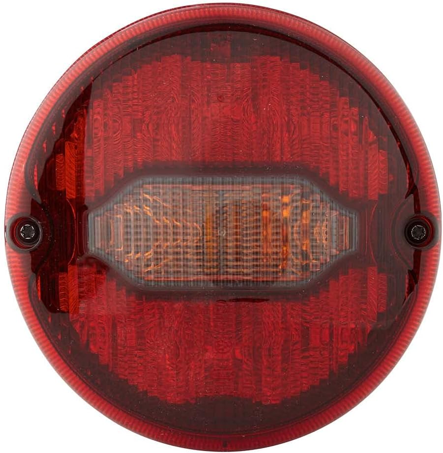 HELLA - Heckleuchte - Hybrid/LED - 24V - geschraubt - Lichtscheibenfarbe: rot/gelb - Kabel: 300mm -