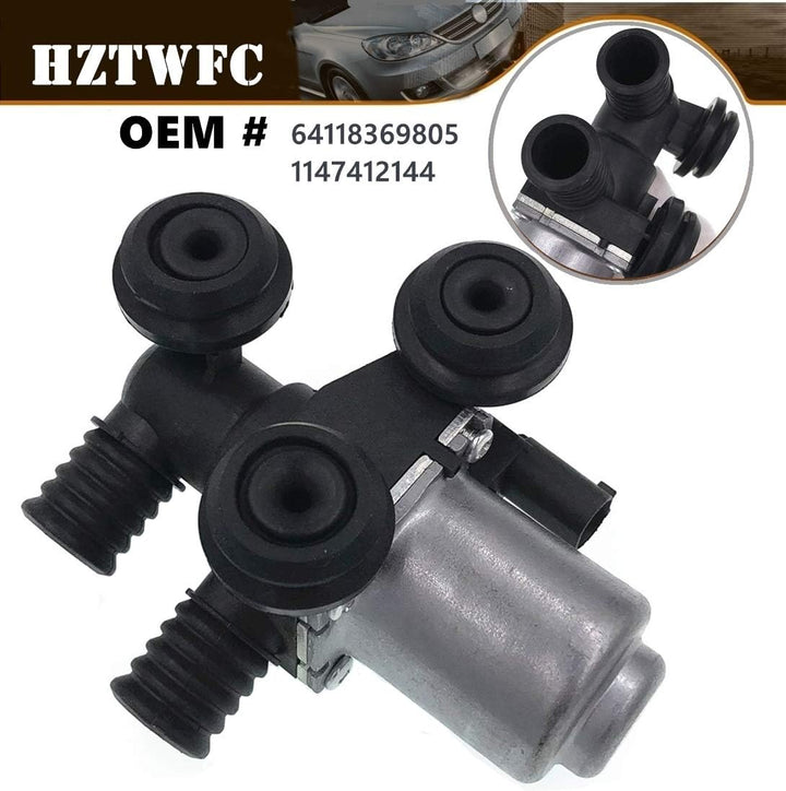 HZTWFC Heizungssteuerungs-Wasserventil OEM # 64118369805 1147412144 für E39 E46 E83 X3 325i 330i 325