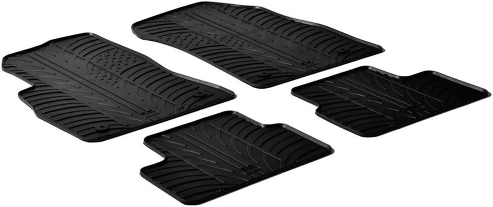 Gledring Satz Gummimatten kompatibel mit Chevrolet Cruze 2009- (T Profil 4-teilig + Montage-clips)