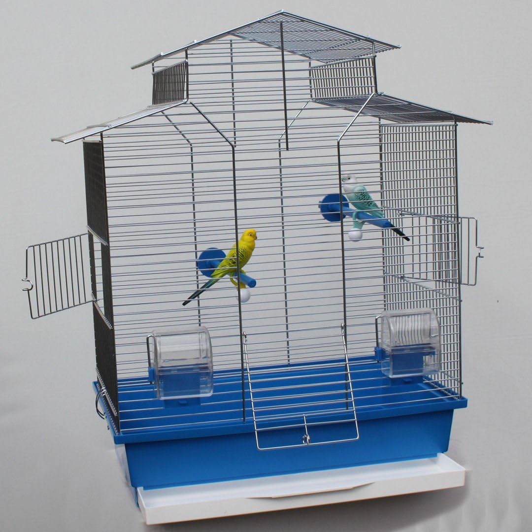 Vogelkäfig,Wellensittichkäfig,Exotenkäfig,60 cm Vogelkäfig Vogelbauer Wellensittich Kanarien Voliere