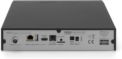 Xoro HRT 8772 HDD 1TB Full-HD DVB-T2 Receiver (HEVC H.265 TWIN Tuner, Freenet TV, inkl. 1TB SATA Fes