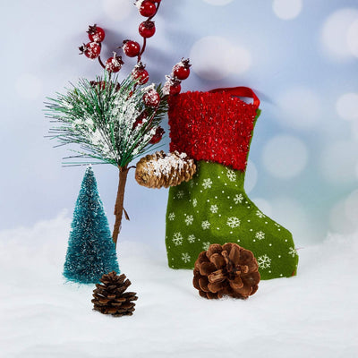 BBTO 2 Stücke Weihnachten Schneedecken Set Künstliche Schnee Decken für Weihnacht Dorf Hintergrund D