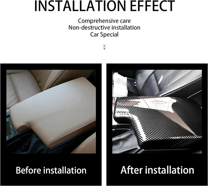 Kohlefaser Armlehne für BMW E90 E92, ABS Interieur Mittelkonsolen Autozubehör für BMW 325i 328i 335i