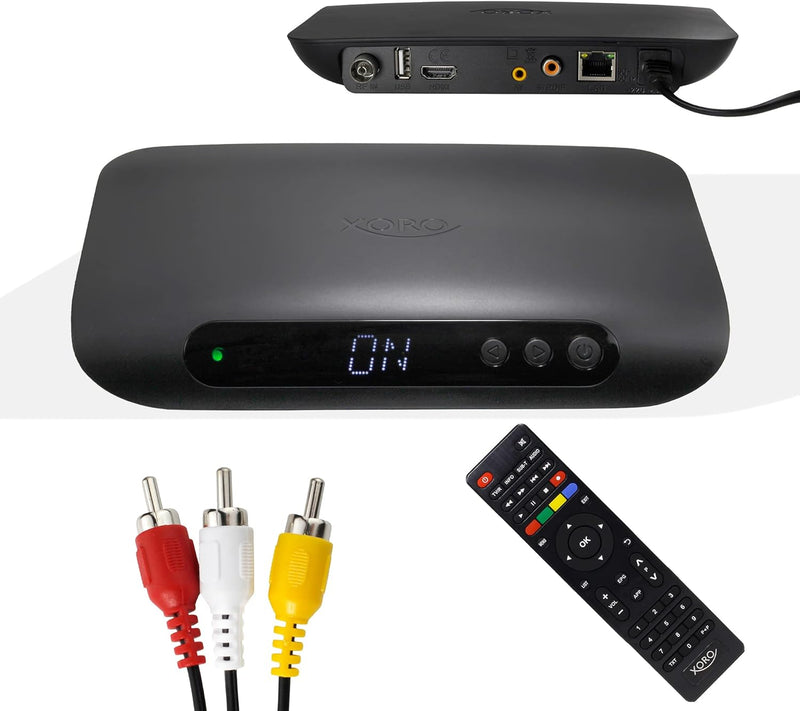 XORO HRK 7820 - HD Receiver für digitales unverschlüsseltes Kabelfernsehen (DVB-C), HDMI Anschluss,