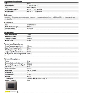 Niessen Abb i-bus KNX Router IP Interface Rail DIN