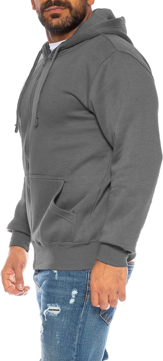 Raff & Taff Herren Zipper Hoodies Kapuzenjacke Sweatjacke Übergangsjacke Jacke Basic Schlicht bis 10
