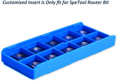 SpeTool 10pcs 12 MM x 12 MM x 2.2 MM Carbide Insert Replacement for Insert Router Bit