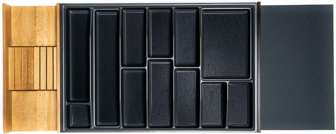 Generic Lana Solution Besteckeinsatz für 120 er Schublade, 462 mm x 900 mm, anthrazit