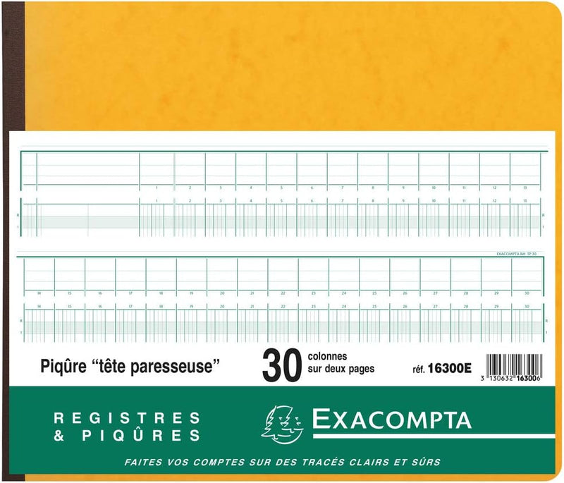 EXACOMPTA Gesch‰ftsbuch mit Kopfleiste, 30 Spalten VE = 1