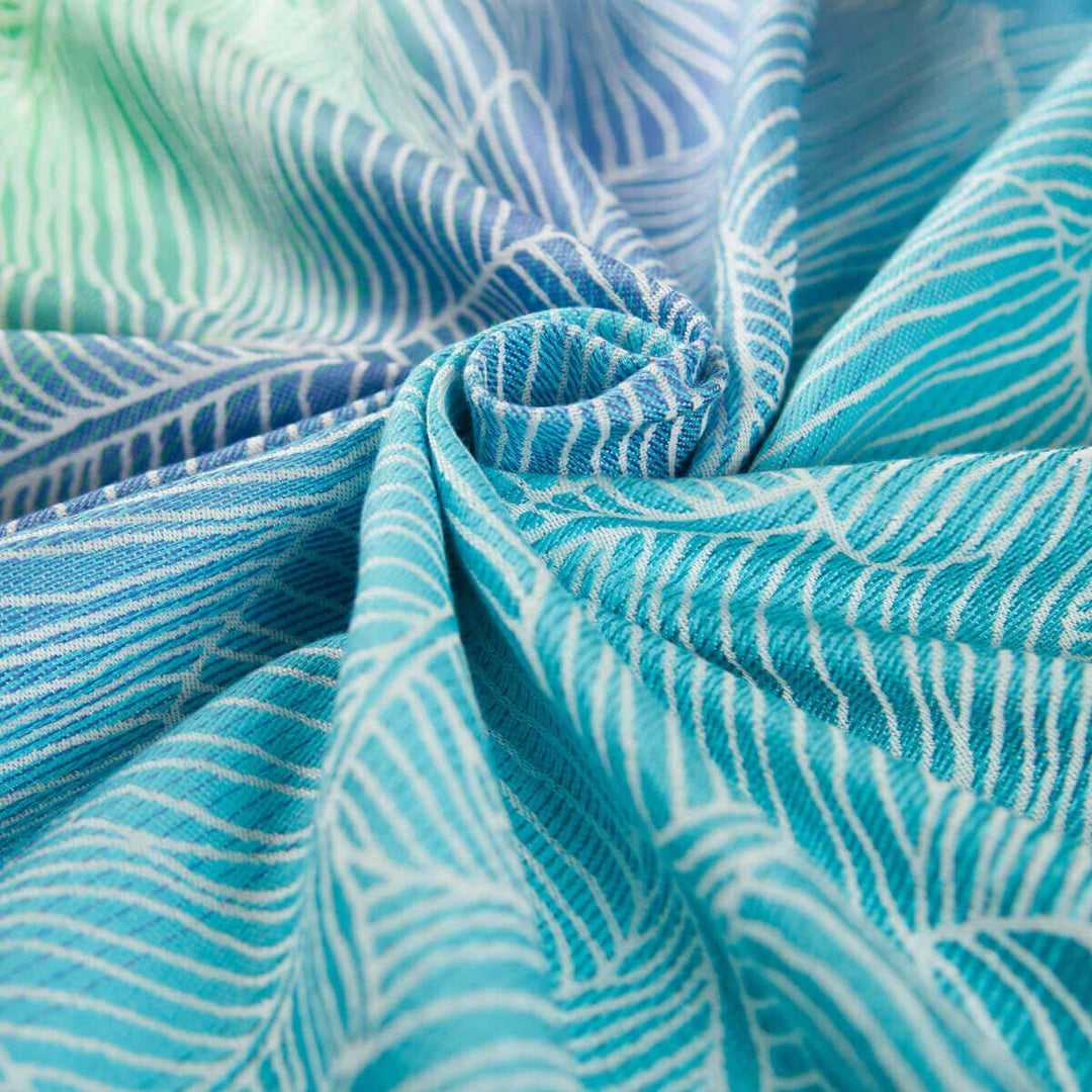 Hoppediz Baby-Tragetuch ab Geburt, Neugeboren bis Kleinkind, 100% kbA-Baumwolle (Bio), Grenada creme