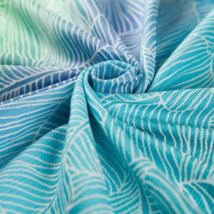 Hoppediz Baby-Tragetuch ab Geburt, Neugeboren bis Kleinkind, 100% kbA-Baumwolle (Bio), Grenada creme