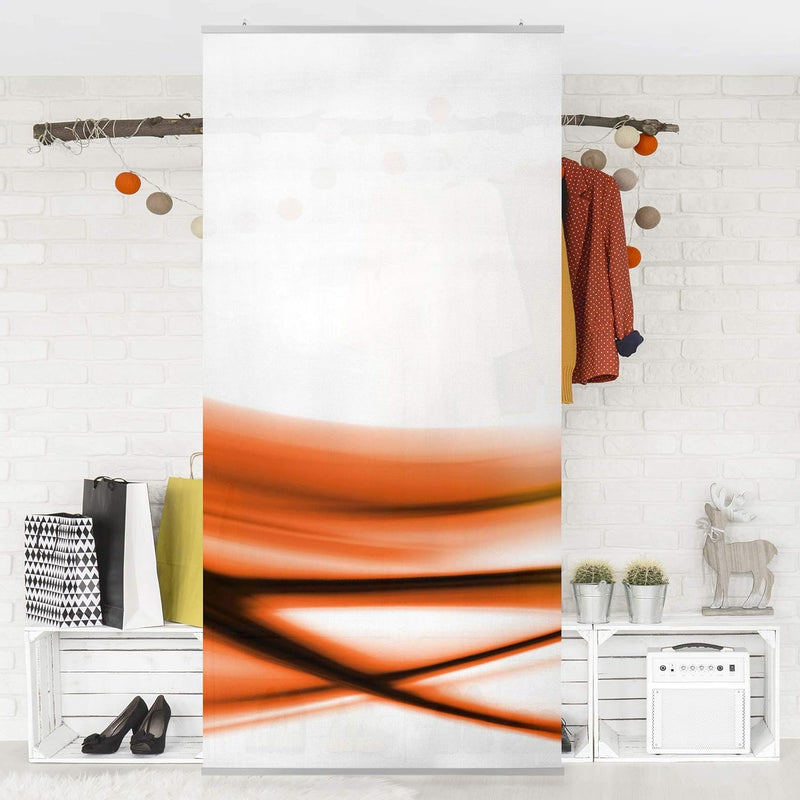 Bilderwelten Raumteiler Orange Design 250x120cm inkl. transparenter Halterung 250x120cm incl. transp