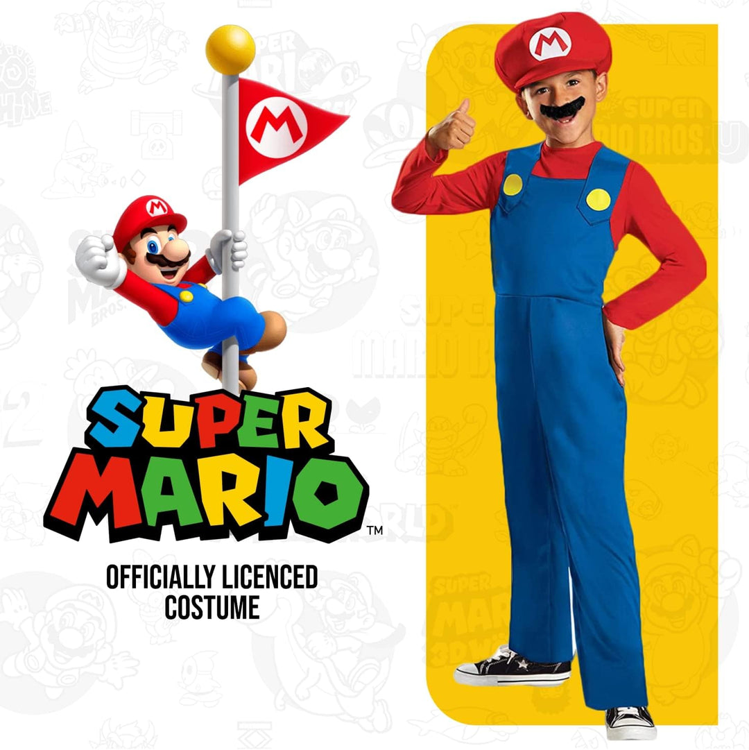Super Mario Bros DISK73689L klassisch Costumes, S S Mario Standardverpackung, S Mario Standardverpac