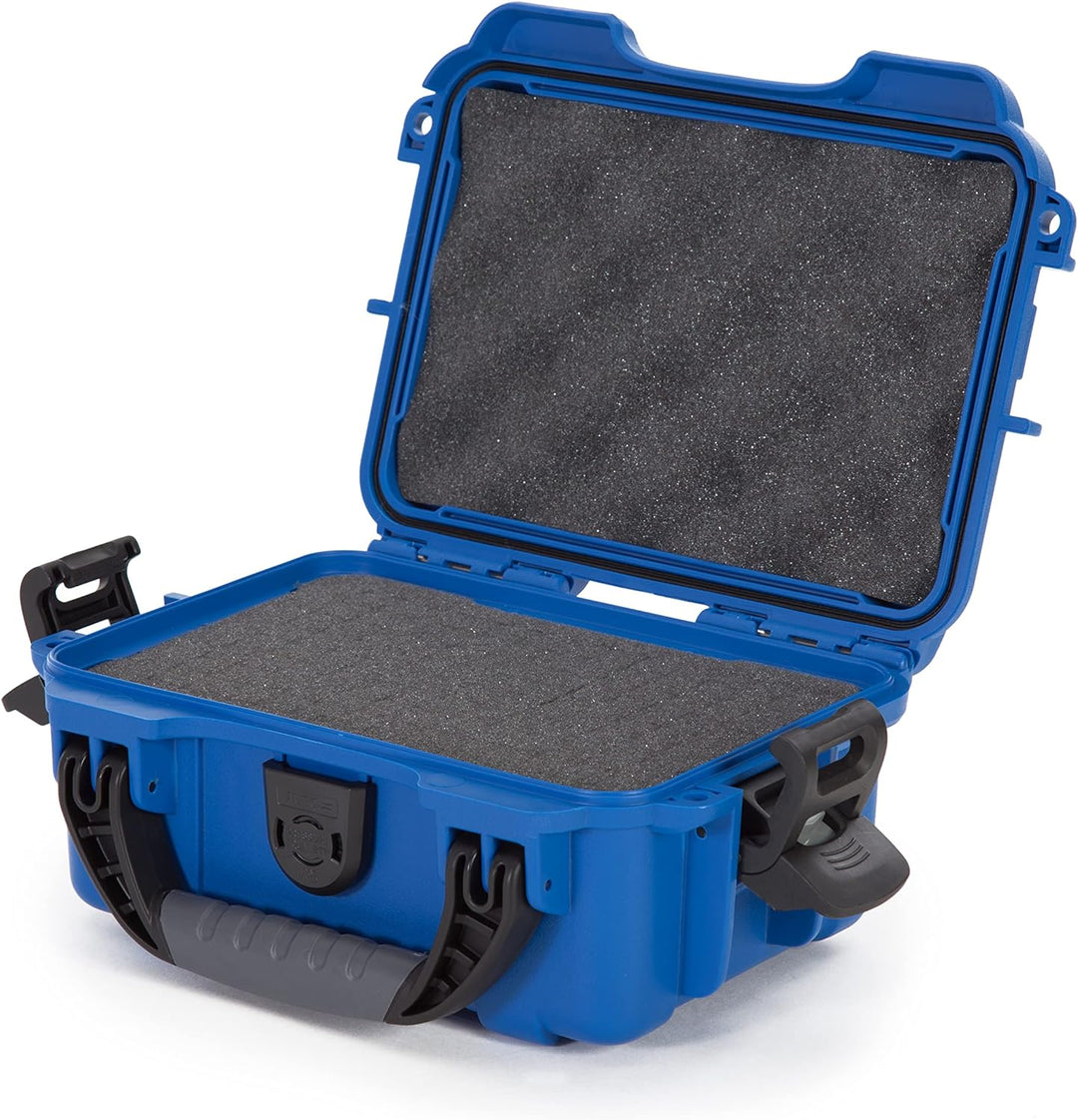 Nanuk 903 Wasserdichter Hartschalenkoffer Mit Plüschschaumeinlage - Blau Blau Cubed Foam Hülle, Blau