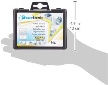 Farad 1-H/E Starlock 1CH. Kode H/E Felgenschloss mit Befestigungsmuttern für Autos