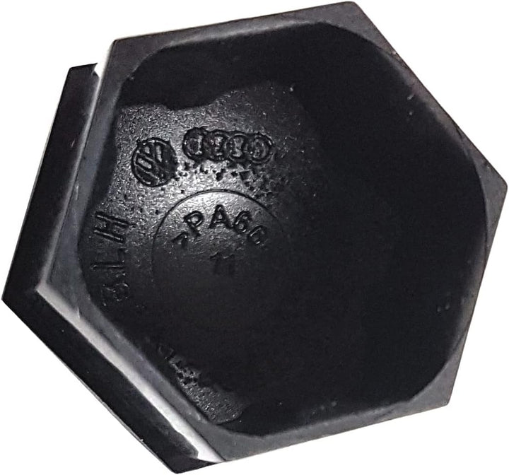 Skoda 000071215N01C Abdeckkappen Radschrauben Radschraubenkappen, schwarz matt