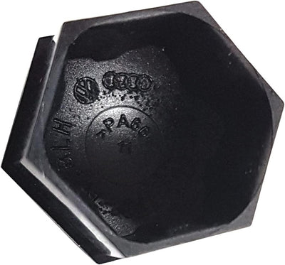 Skoda 000071215N01C Abdeckkappen Radschrauben Radschraubenkappen, schwarz matt