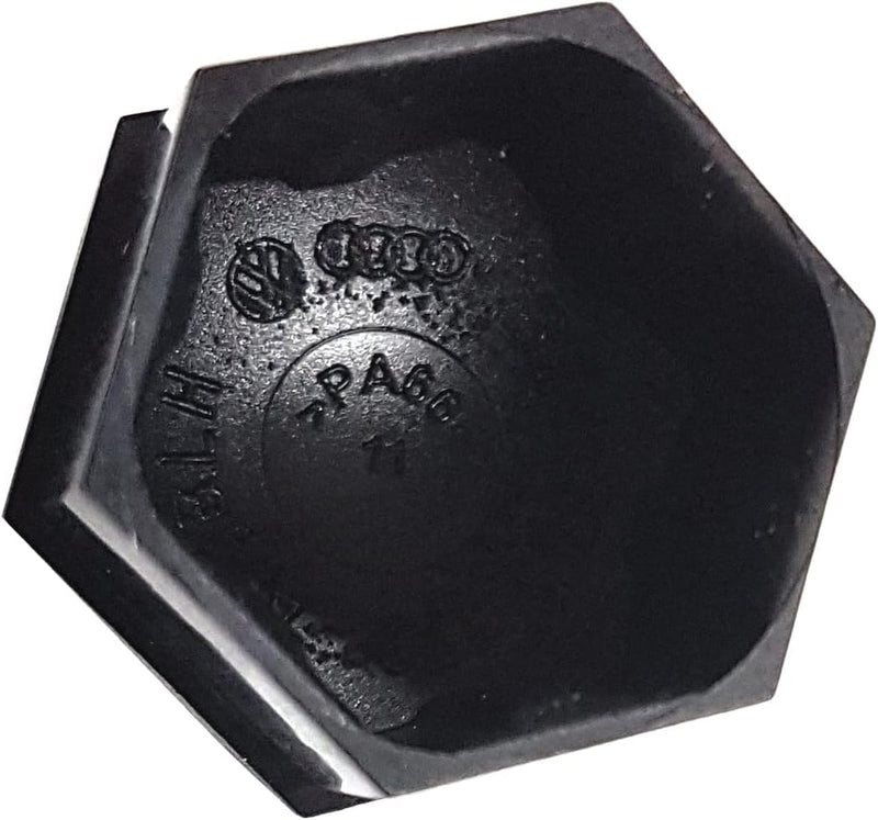 Skoda 000071215N01C Abdeckkappen Radschrauben Radschraubenkappen, schwarz matt