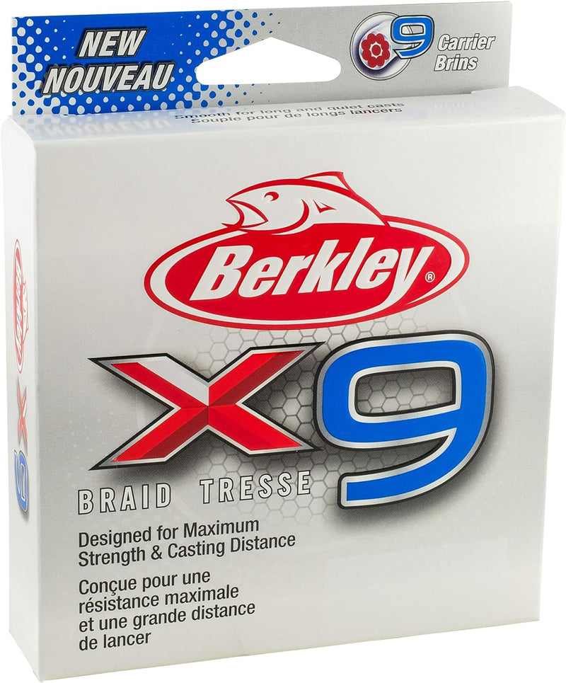 Berkley X9 geflochtene Angelschnur – 9-fache geflochtene Schnur zum Salzwasser- und Süsswasserangeln