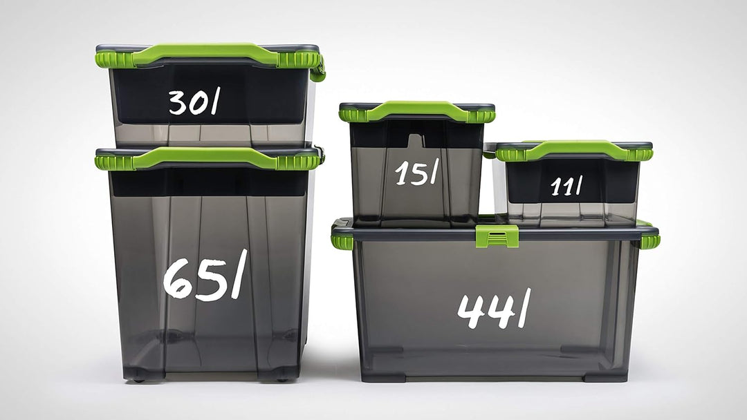 Aufbewahrungsbox 65l mit Deckel und Rädern 65l 1 Stück, 65l 1 Stück