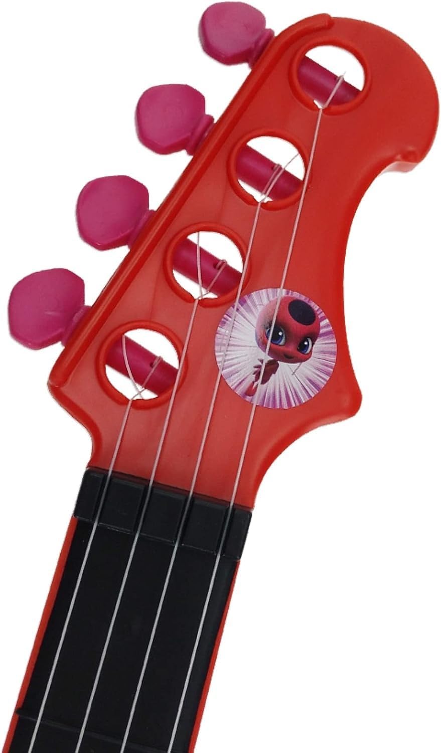 Reig 2675 Miraculous: Tales of Ladybug & Cat Noir Gitarre mit Standmikrofon und Verstärker, rot, M