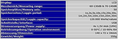 Lärmdosimeter Dosimeter Lärm-Messung Lärmgutachten Schallpegelmessgerät Schallpegelmesser Datenlogge