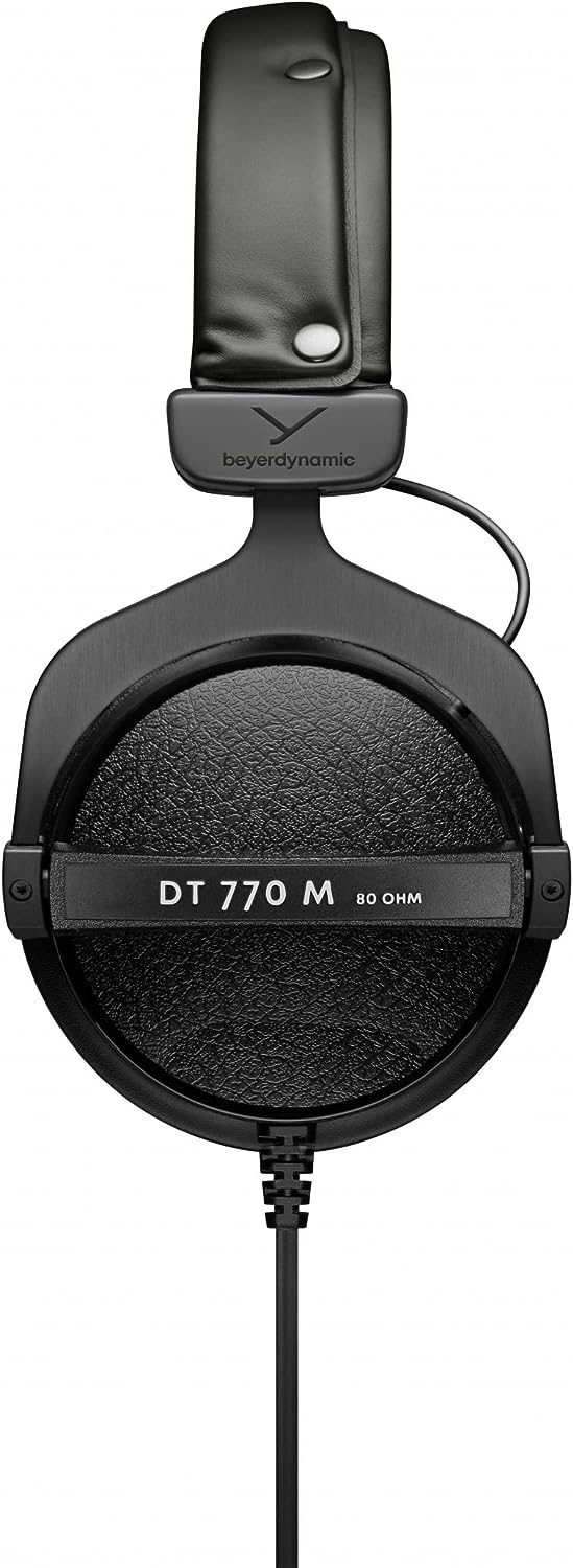 beyerdynamic DT 770 M Over-Ear-Monitor Kopfhörer mit extrem hoher Aussengeräuschdämpfung 80 OHM MONI