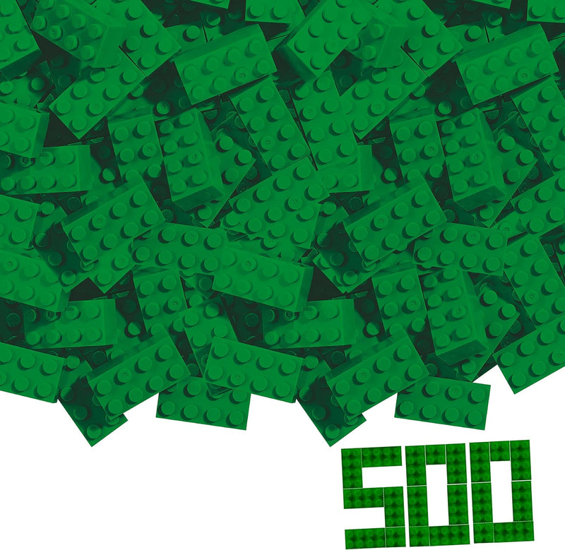 Simba 104114547 - Blox, 500 grüne Bausteine für Kinder ab 3 Jahren, 8er Steine, im Karton, hohe Qual