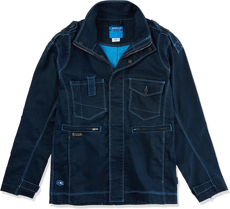 Cofra V470-0-02.Z62 Arbeitsjacke "Vizela", marineblau / hellblau, Grösse 62 62 Navy / Blue, 62 Navy