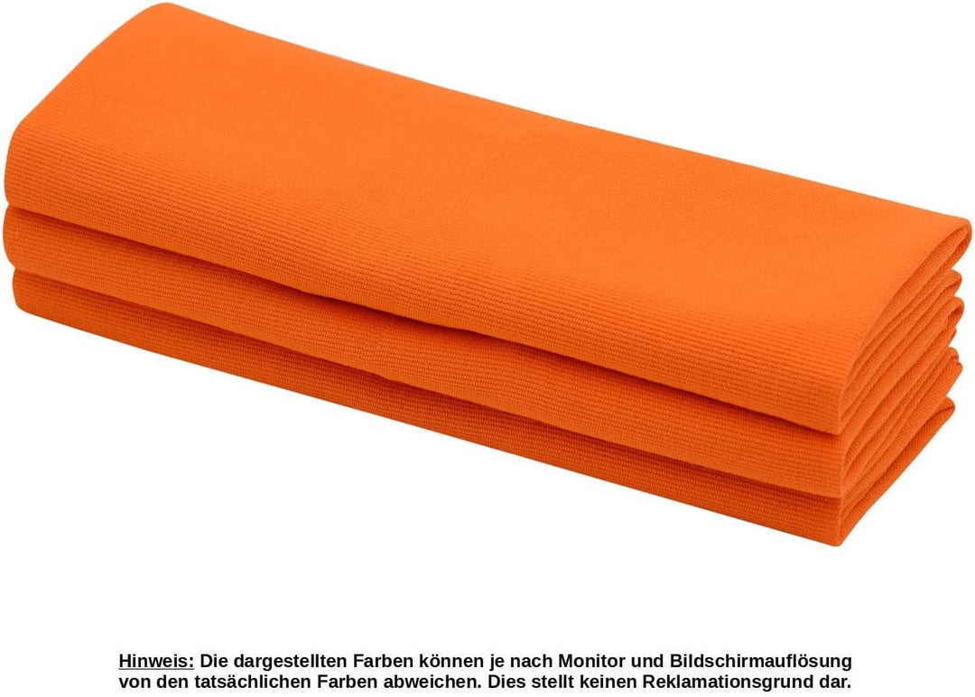 Daloual 12x Geschirrtuch/Küchentuch/Putztuch Poliertuch aus 100% Baumwolle orange