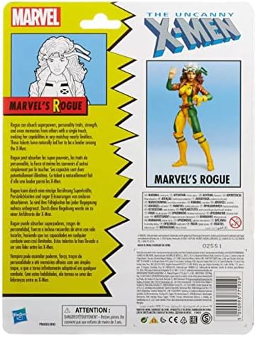 Marvel Legends Retro Vintage Collection 6" Figure Spider-Man & X-Men (Rogue)