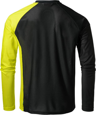 VAUDE Herren Men's Moab Ls T-Shirt Vi T-Shirt S Bright Green/Black, S Bright Green/Black