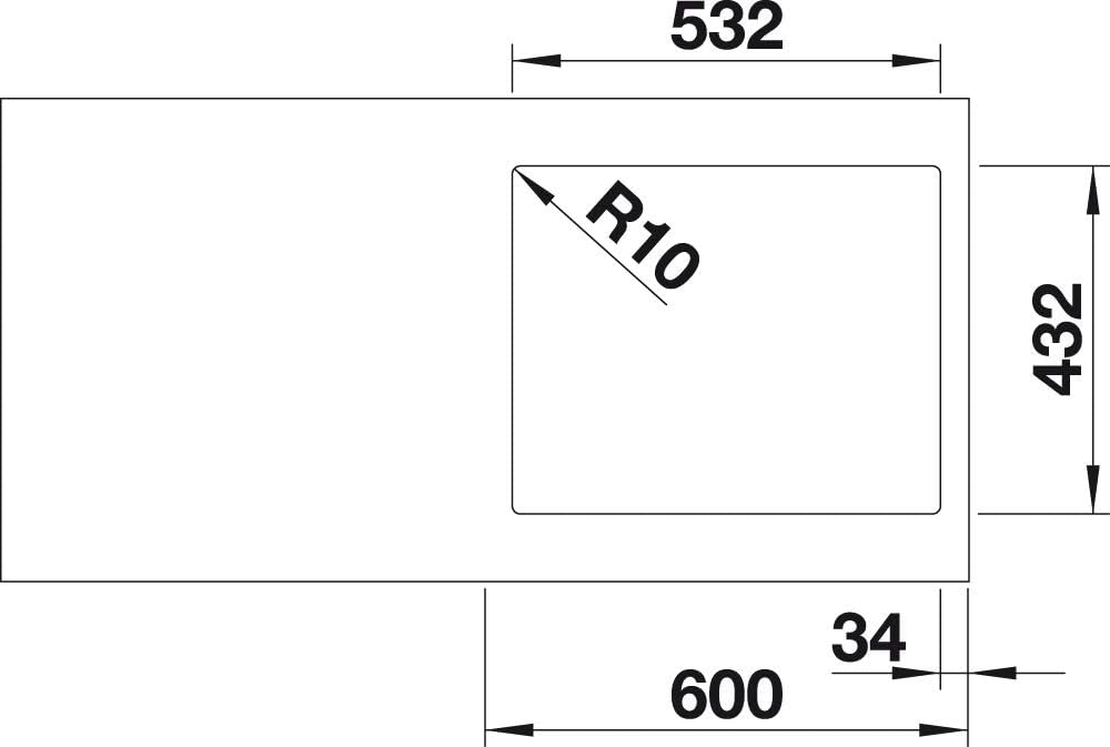 BLANCO SUBLINE 500-IF SteelFrame | SILGRANIT anthrazit | Einbauart: Einbau von Oben & Flächenbündig