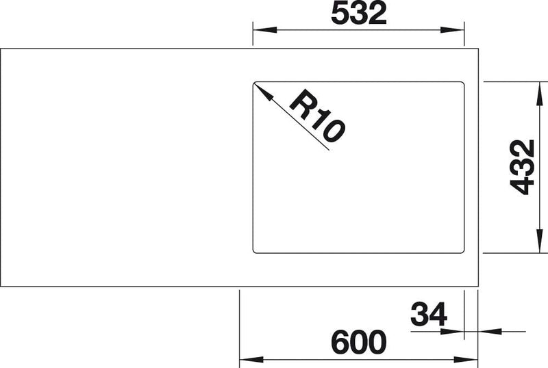 BLANCO SUBLINE 500-IF SteelFrame | SILGRANIT anthrazit | Einbauart: Einbau von Oben & Flächenbündig