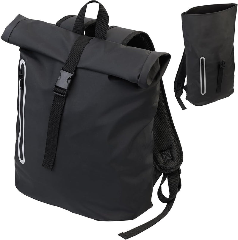 Xcase Laptop Tasche: 2er-Set Rolltop-Rucksäcke mit gepolstertem Laptop-Fach, wasserfest (Cityrucksac