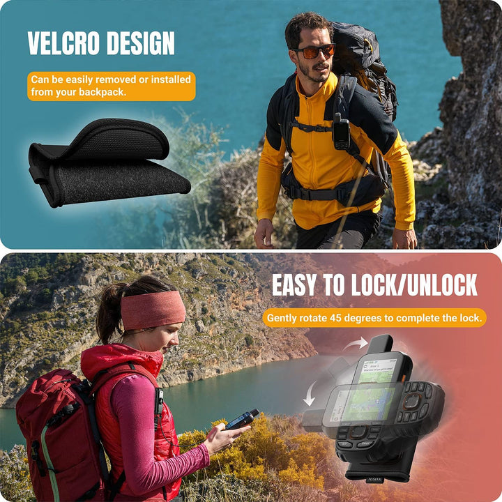 TUSITA Rucksack Halterung Zubehör Kompatibel mit Garmin Handheld GPS Geräte - Schultergurt Halterung
