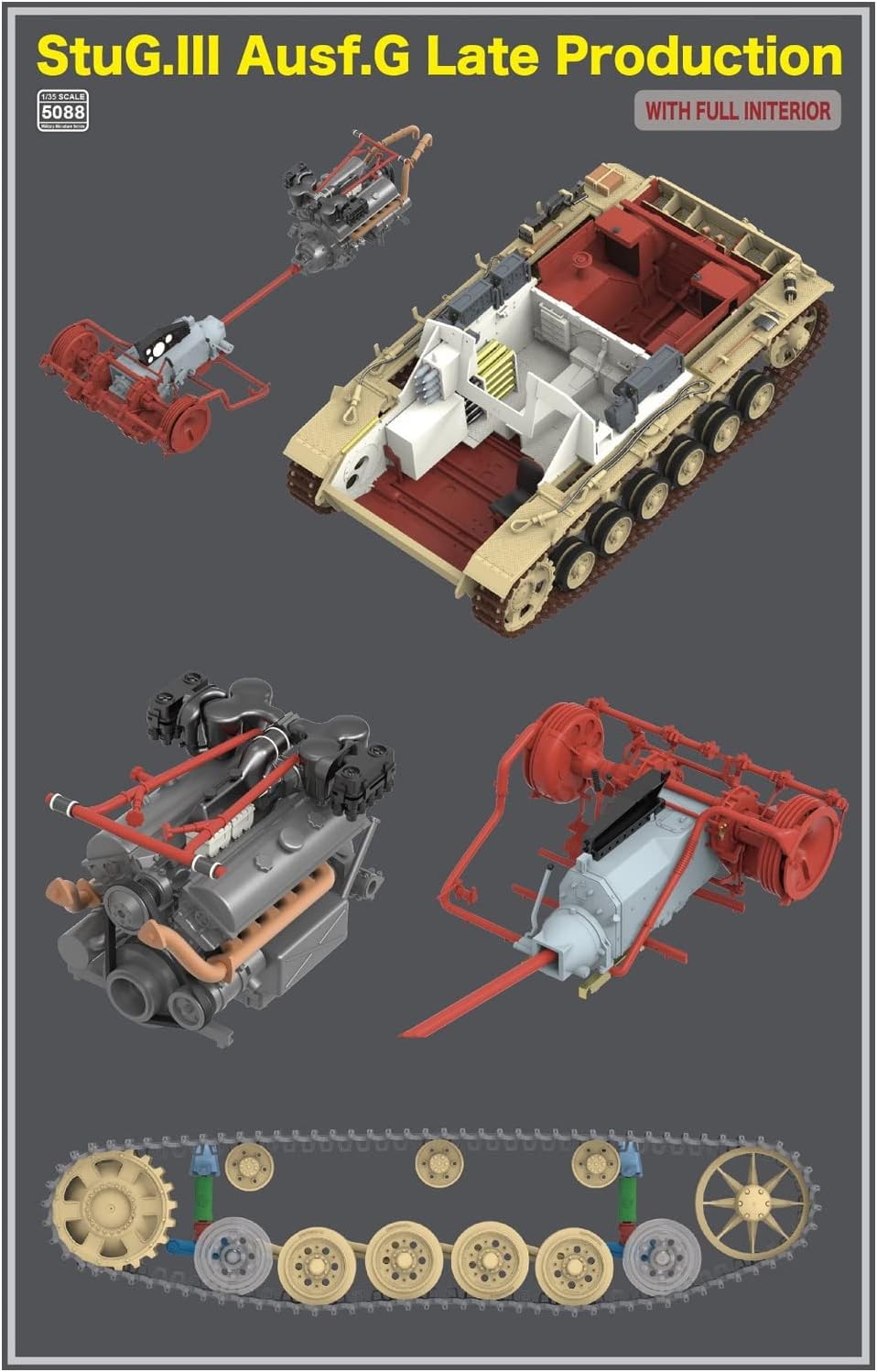 Rye Field Model 5088 RFM5088 StuG.III Ausf.G Late Production with full interior Massstab 1:35 - Mode