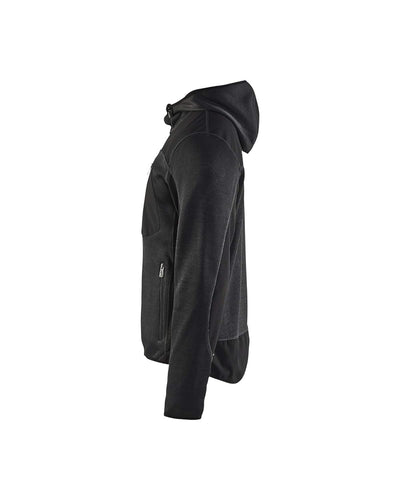 Strickjacke"4930" mit Softshell - BLAKLÄDER Dunkelgrau/Schwarz XXL, Dunkelgrau/Schwarz XXL