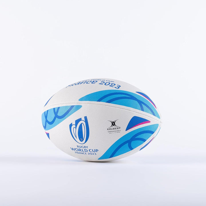 Gilbert Unisex Erwachsene Supporter Rwc2023 Ball, Weiss Blau, 38
